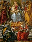 Luca Signorelli Virgin Enthroned with Saints painting